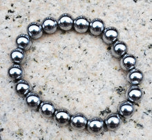 Load image into Gallery viewer, Dark Silver Hematite Bracelet