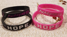 Load image into Gallery viewer, HOPE - Silicone Breast Cancer Aware Bracelet