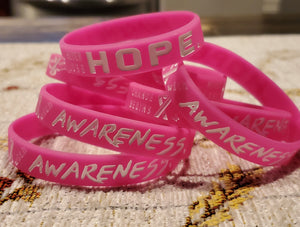 HOPE - Silicone Breast Cancer Aware Bracelet