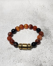 Load image into Gallery viewer, Orange Agate and Hematite Bracelet